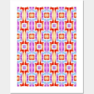 Abstract Squares Pattern Posters and Art